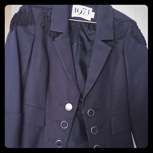 Reiss 1971 Fringed Blazer - Picture 1 of 3